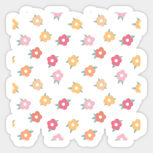 Colourful Flowers 12 Sticker